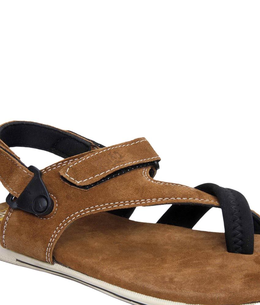 tan velcro sandals