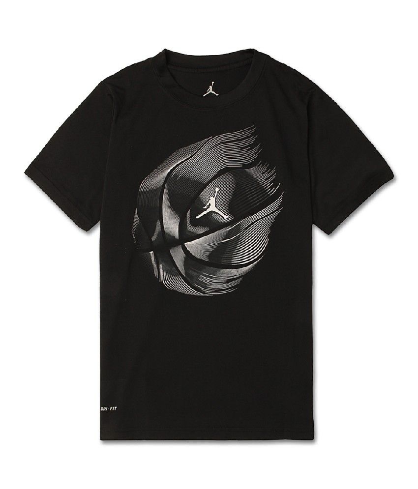 Jordan Half Sleeves Black Color TShirt For Kids Buy Jordan Half