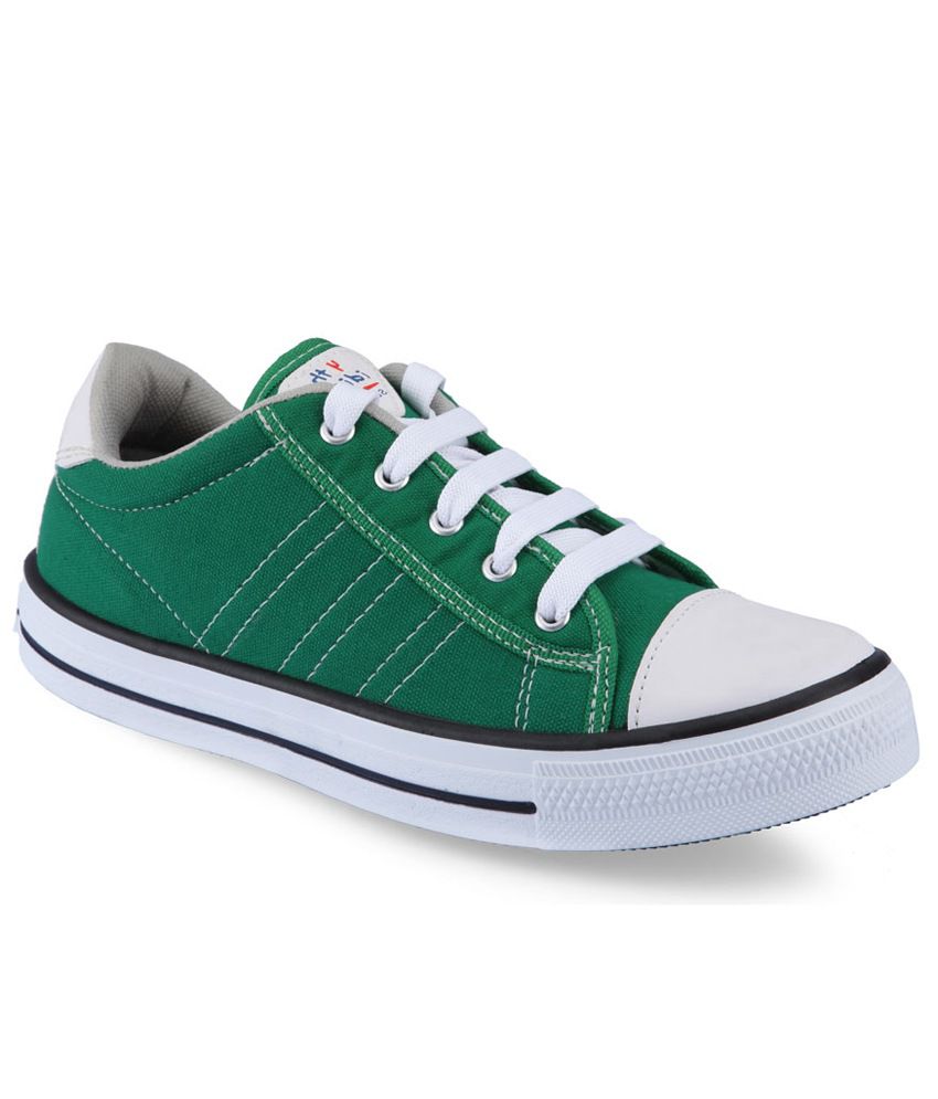 UniStar Green Canvas Shoes - Buy UniStar Green Canvas Shoes Online at ...