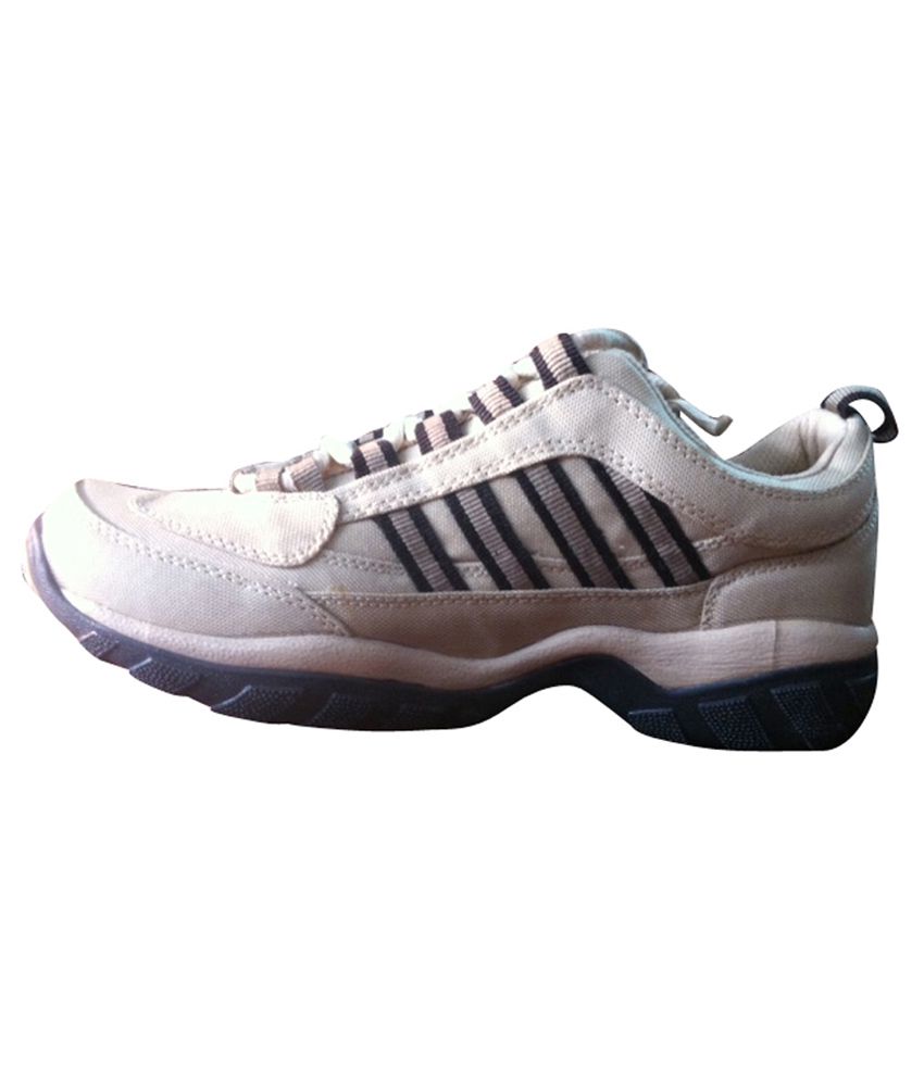 Reedass Beige Canvas Sport Shoes - Buy 