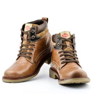 lee cooper tan boots