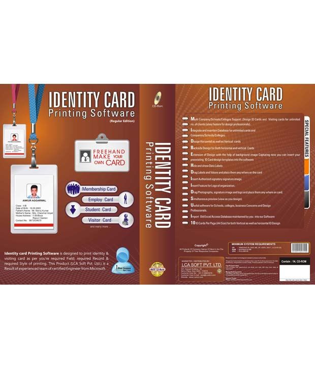 Lca Identity Card Printing Software Regular Edition Buy Lca Identity