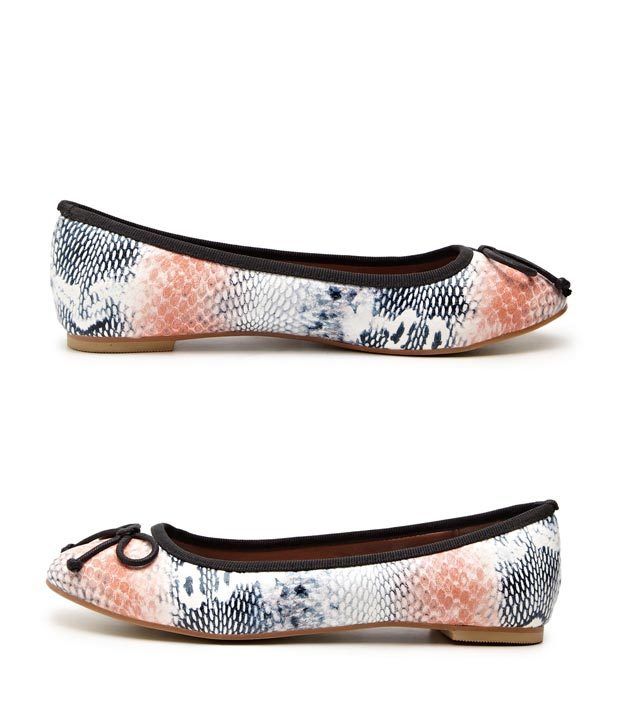 snake print ballerinas