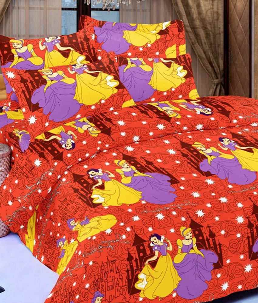 Nightglow Radium Bedsheet In Redcolour Buy Nightglow Radium Bedsheet