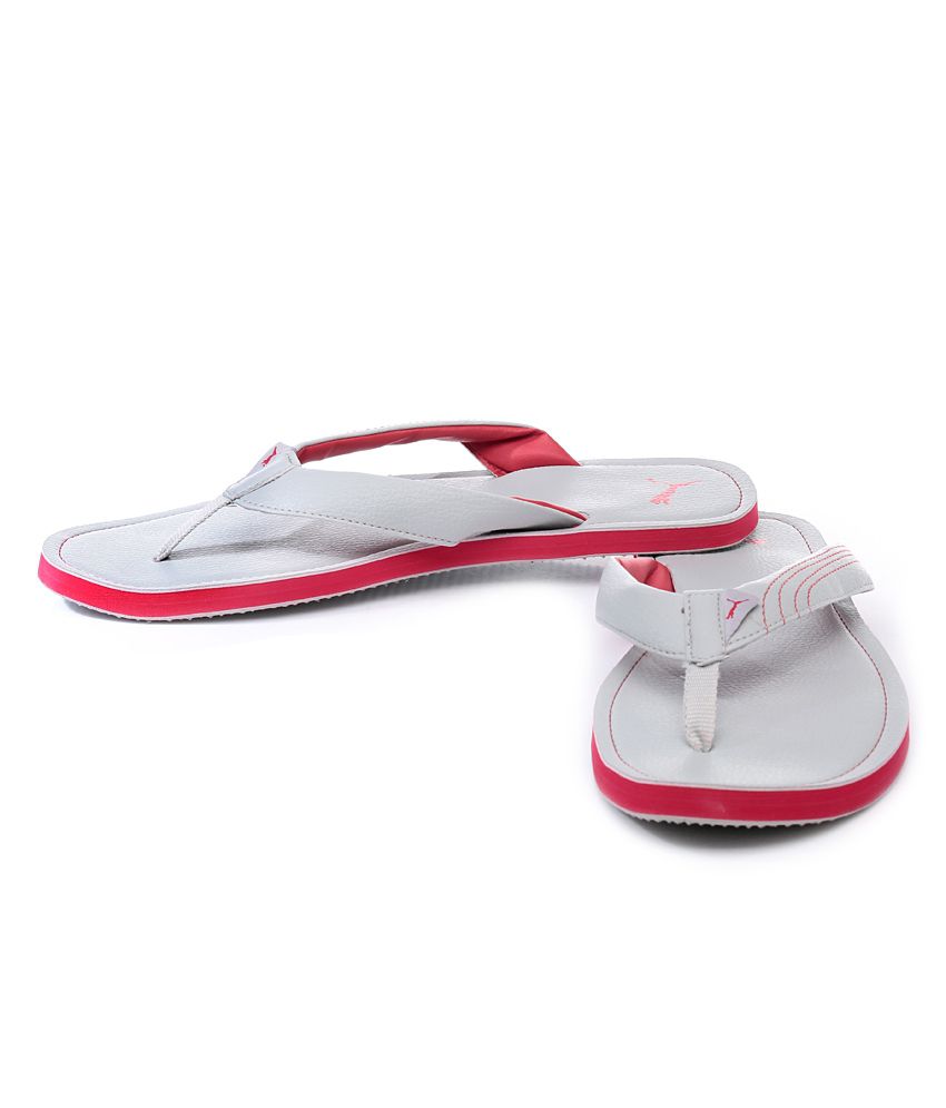 puma white slippers