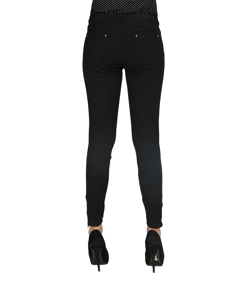 Buy Sheen Black Satin Trousers Online at Best Prices in India - Snapdeal