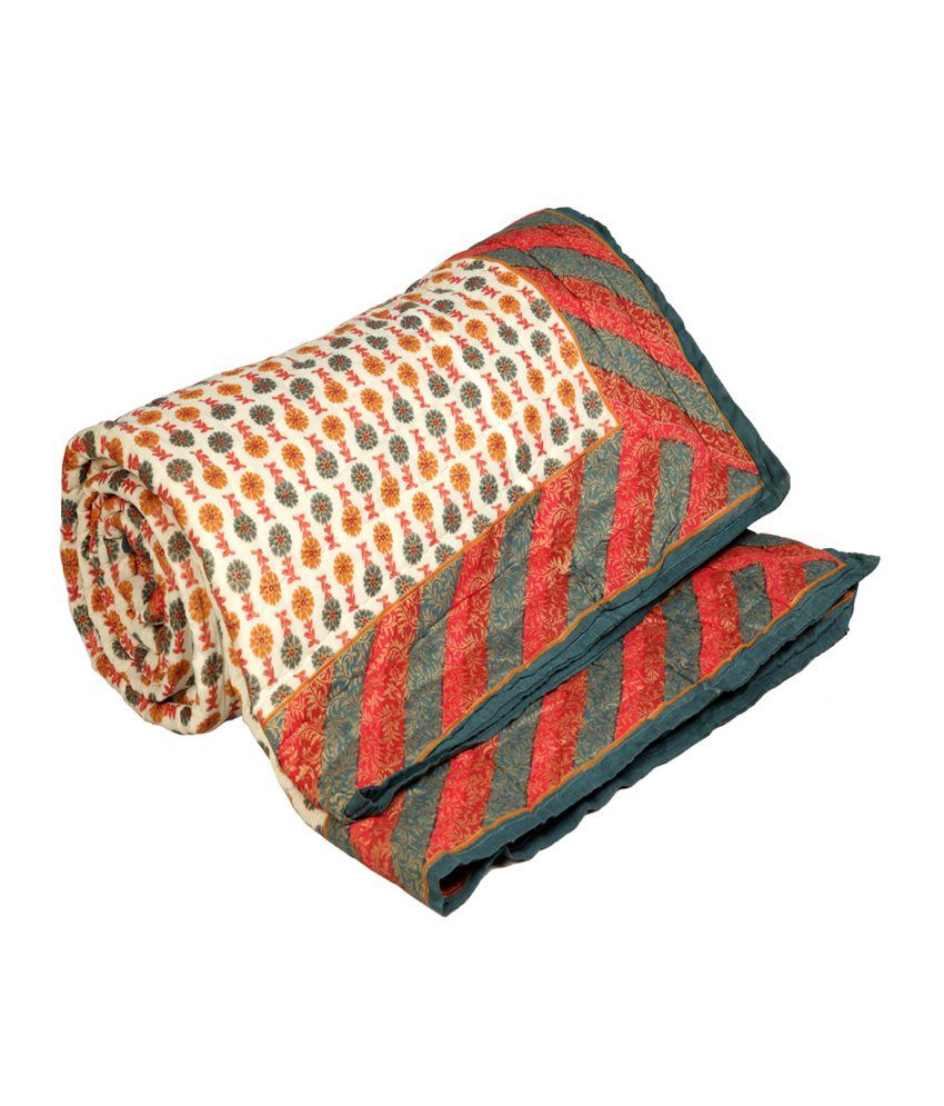Snehkriti 100 Cotton Jaipuri Tradional Single Bed A/C Blanket Buy Snehkriti 100 Cotton