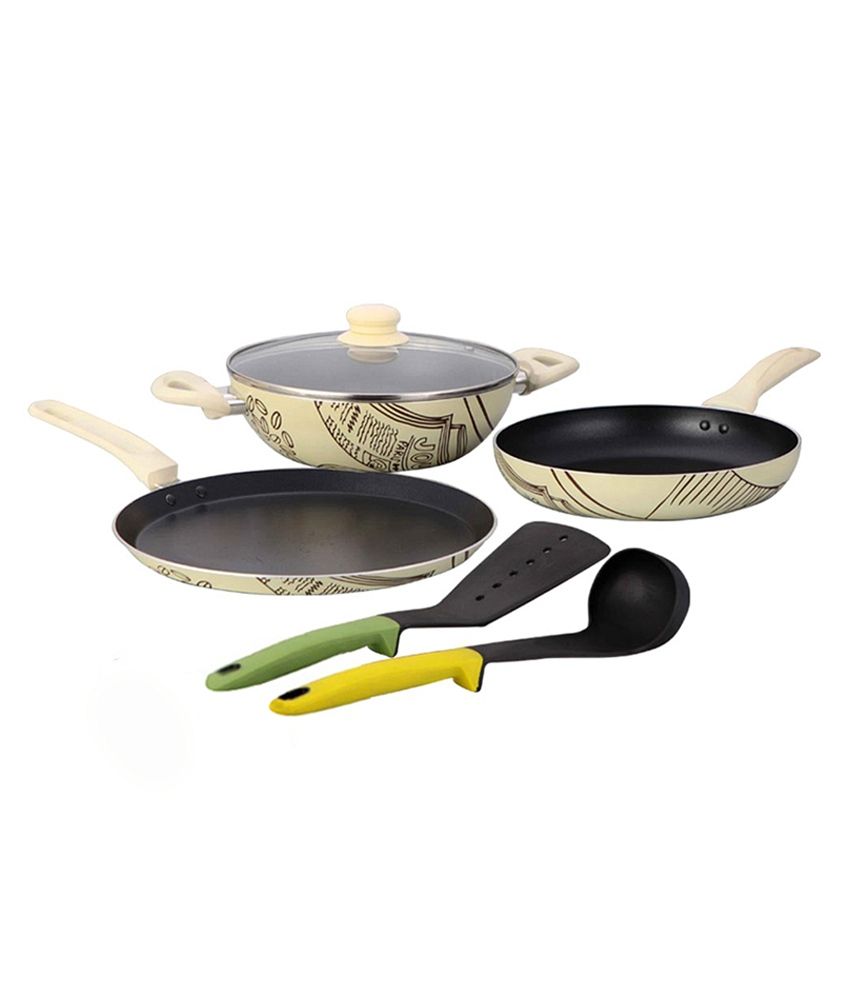     			Wonderchef Picasso Cookware Set With Free Spoon & Spatula 