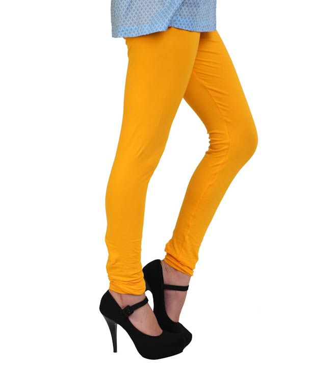 yellow cotton churidar