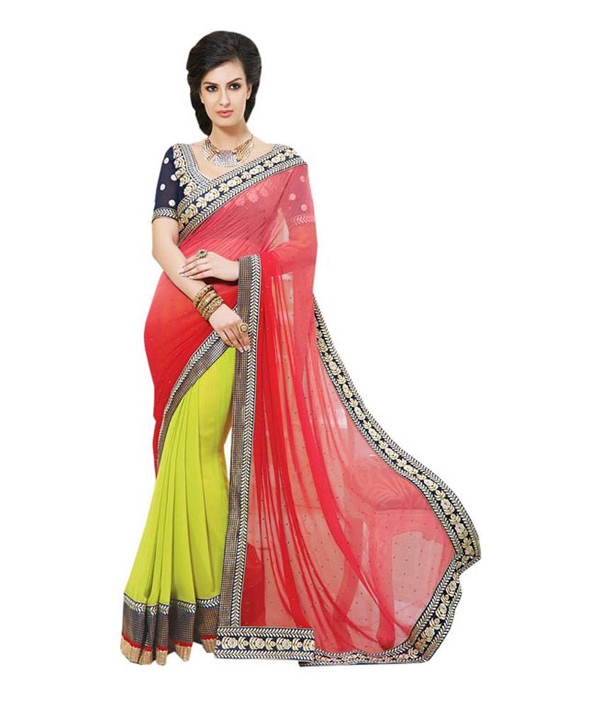 snapdeal designer sarees party wear
