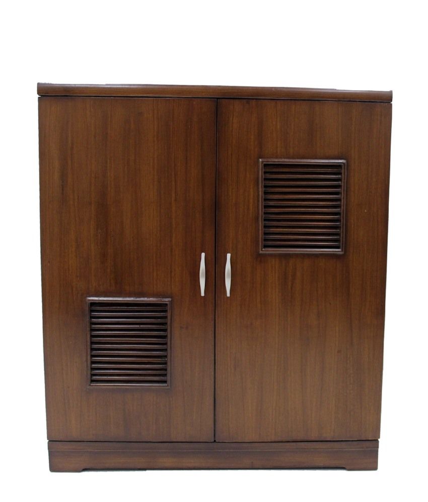 Aakar Interio Brown Teak Shoe Rack