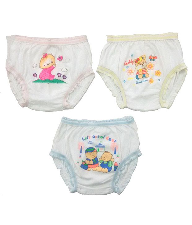    			Sukhad White Coloured Panties For Kids