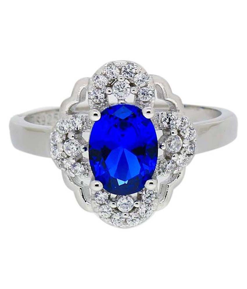 Zuri Jewels Royal Blue Cz Ring: Buy Zuri Jewels Royal Blue Cz Ring ...