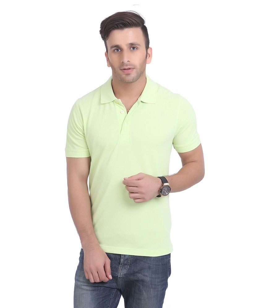 lime green polo shirt men