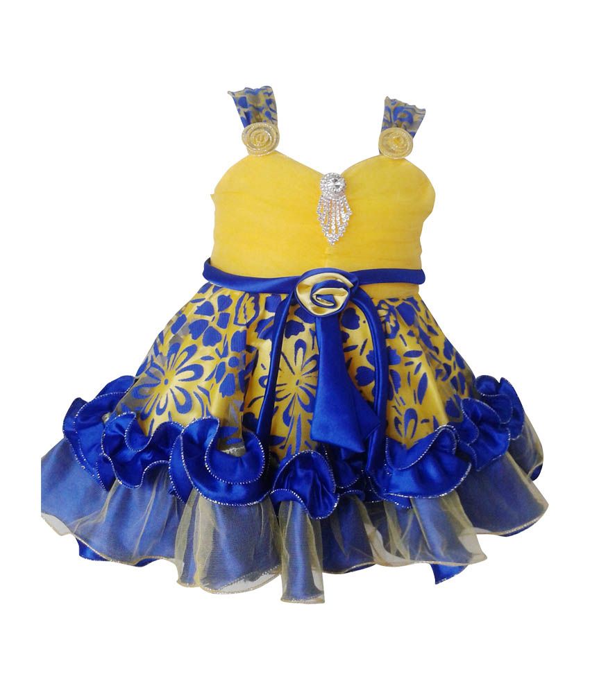 blue baby frock