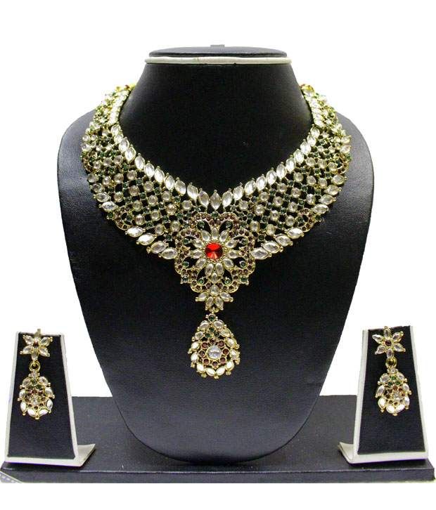 Zaveri Pearls Temple Jewellery Necklace 