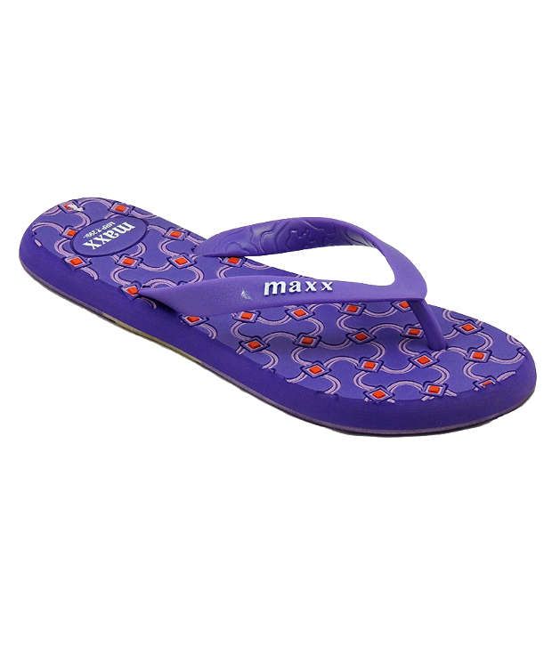 Maxx Purple Flip Flops Price in India- Buy Maxx Purple Flip Flops ...