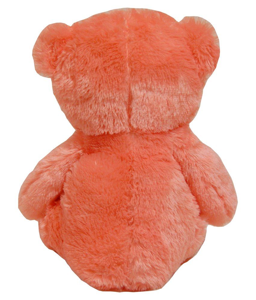 orange teddy bear throw