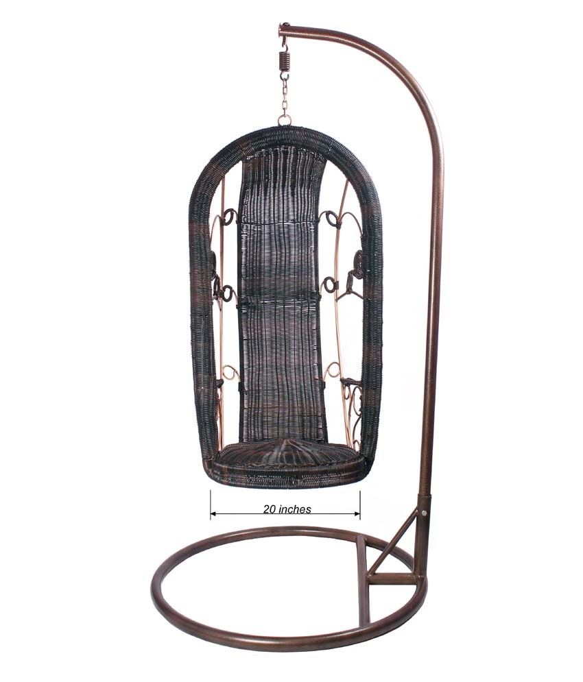 Aura Global Furniture Zing Outdoor Wicker Single Swing ...