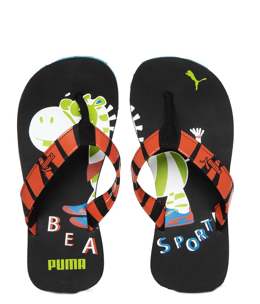 Puma Orange Slippers & Flip Flops For Kids Price in India- Buy Puma Orange Slippers & Flip Flops 