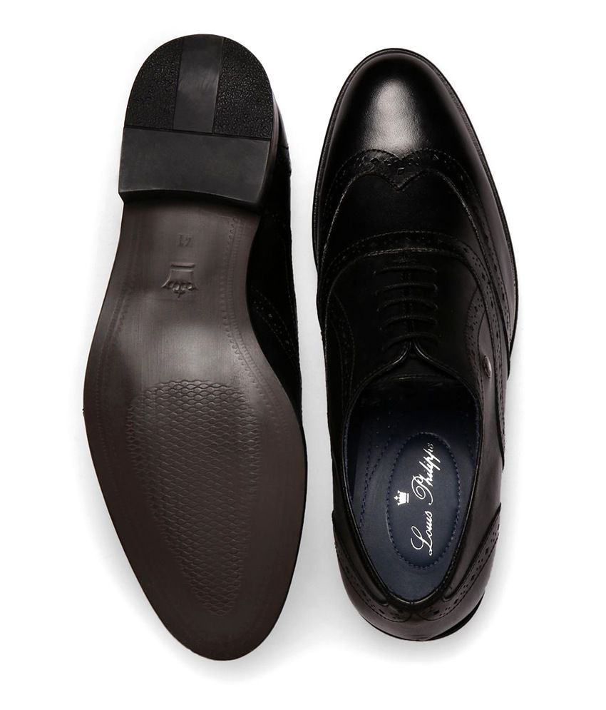 Louis Philippe Black Formal Shoes Price in India- Buy Louis Philippe ...