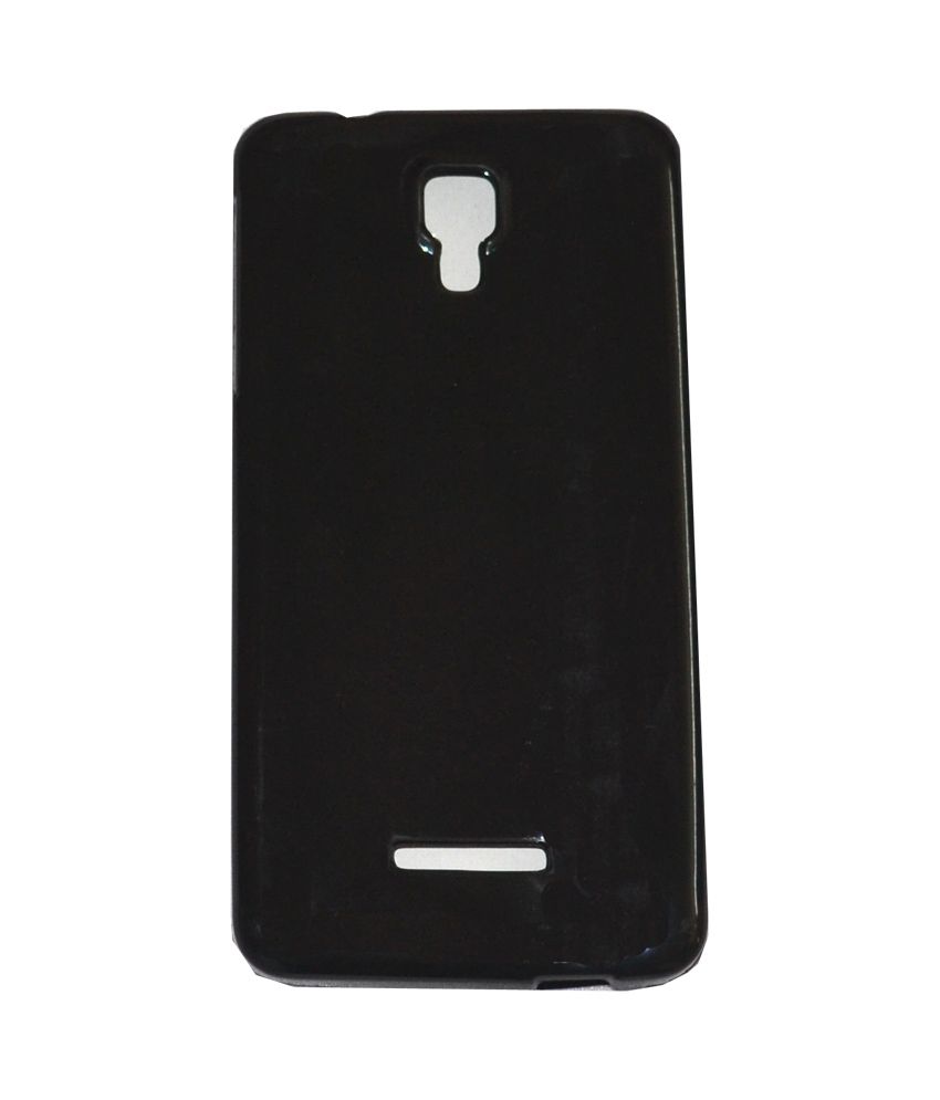 Cell First Back Cover For Karbonn Titanium S19 Black Plain Back