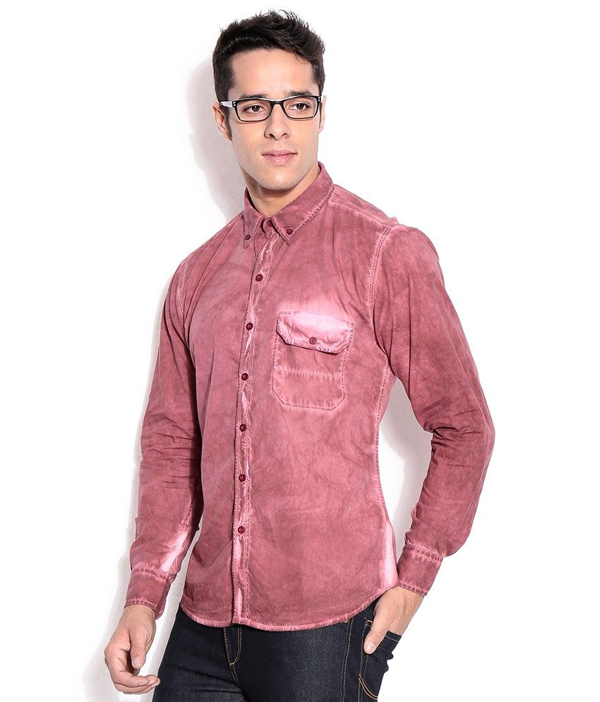 dark pink shirt men