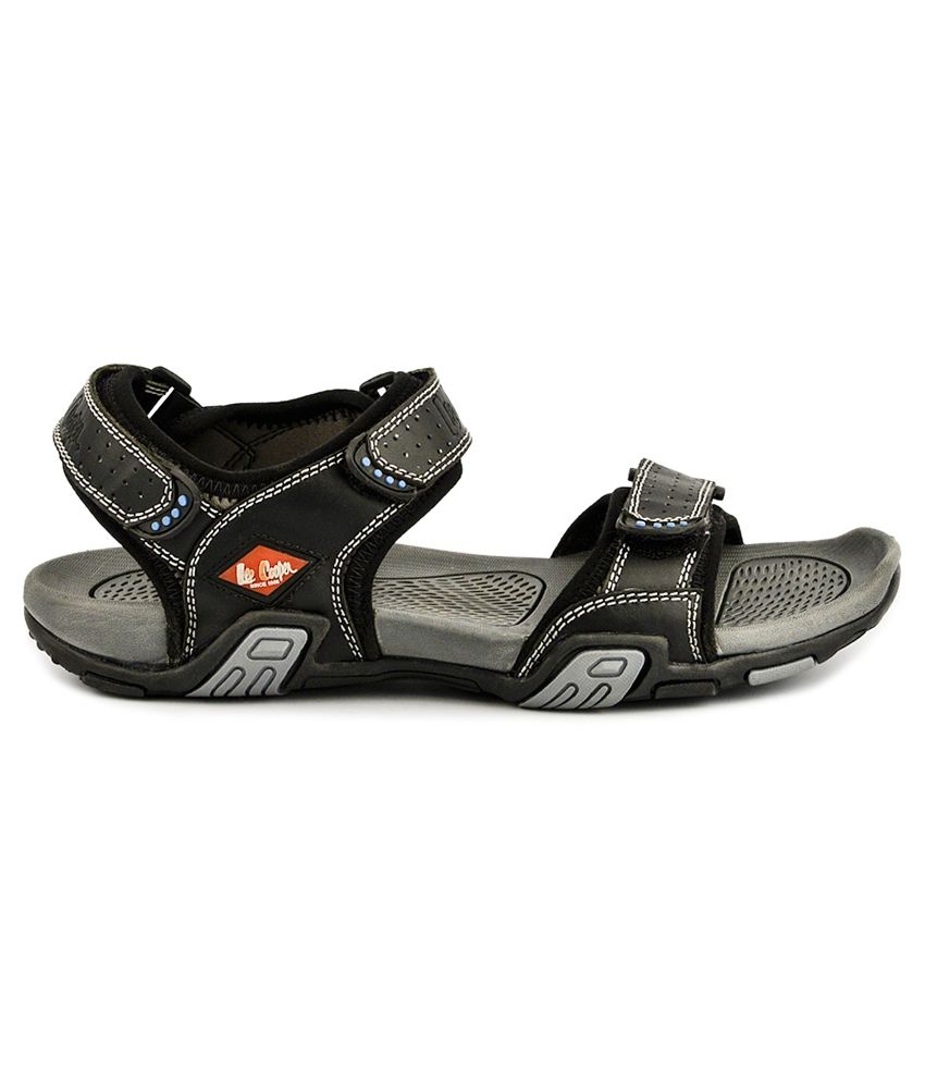 lee cooper men's leather sandals and floaters
