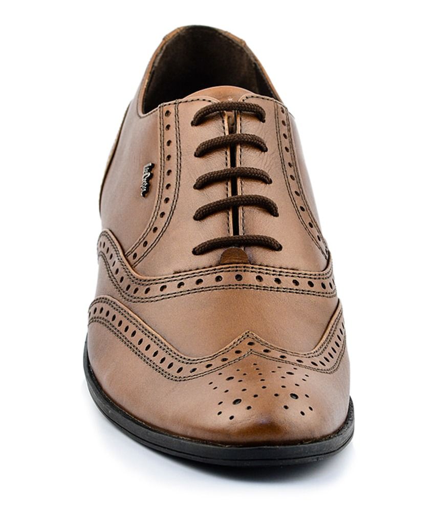 allen cooper tan formal shoes