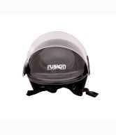 Brndey Fusion Half Face Helmet In Black