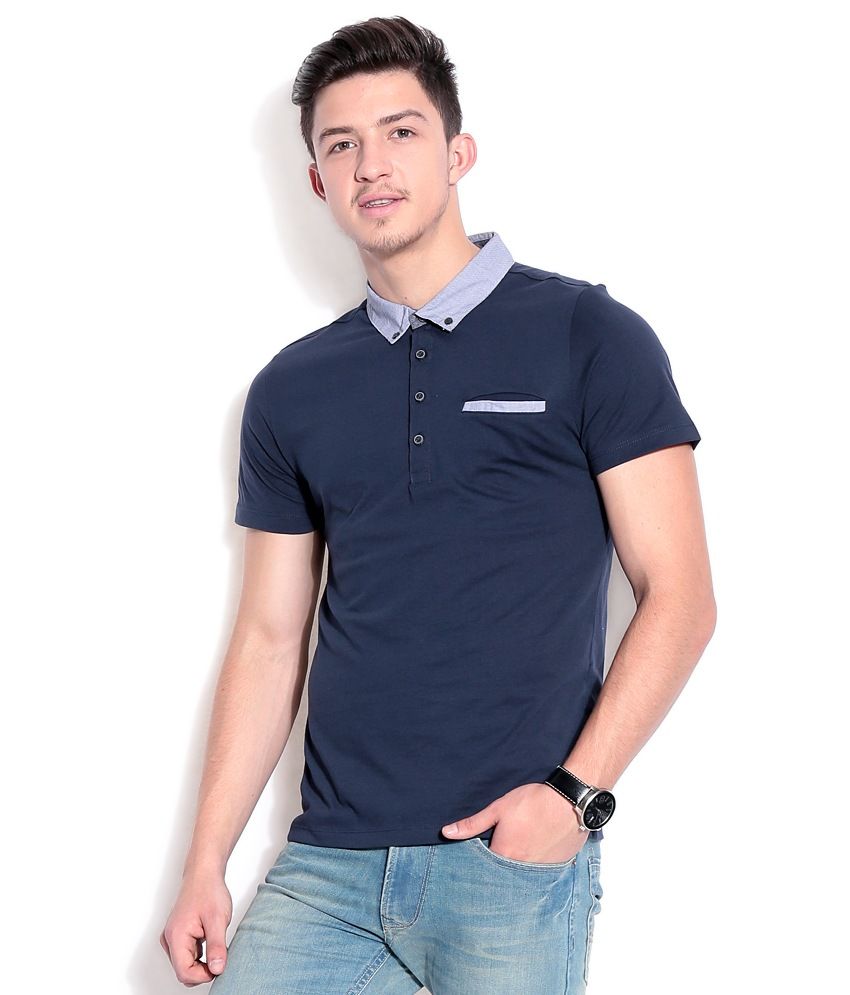 jack and jones navy blue t shirt