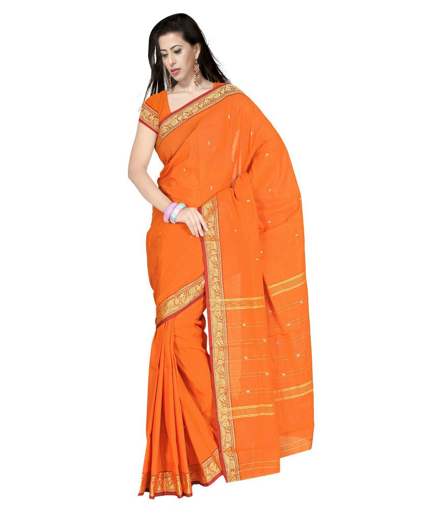 VV Saree Yellow Cotton Silk Chettinad Cotton Saree Buy VV Saree