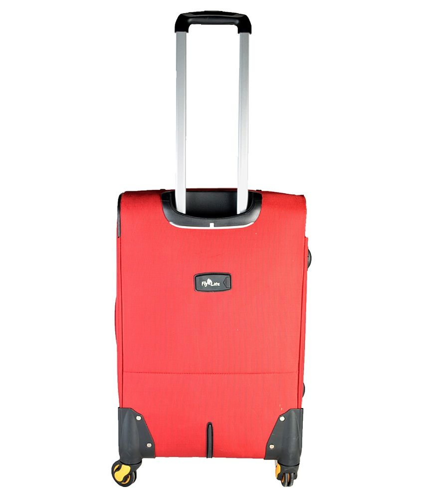 Flylite 24Inch Red 4 Wheel Luggage Trolley Buy Flylite 24Inch Red 4