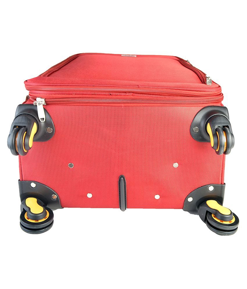 Flylite 24Inch Red 4 Wheel Luggage Trolley Buy Flylite 24Inch Red 4