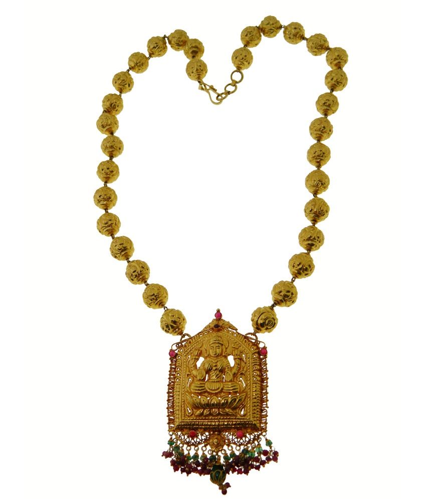 Kothari Jewelry 22kt Gold Temple Necklace: Buy Kothari Jewelry 22kt ...