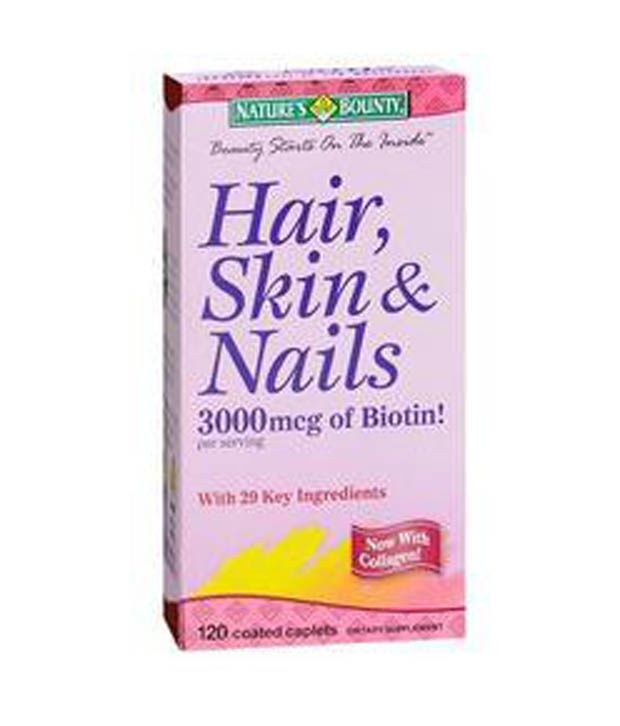 Nature S Bounty Hair Skin And Nails 3000mcg Of Biotin 120