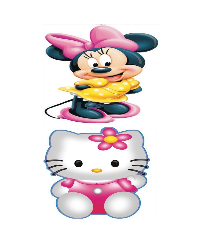 Download PINDIA Multicolour Cute Mini Mouse & Baby Kitty Design ...