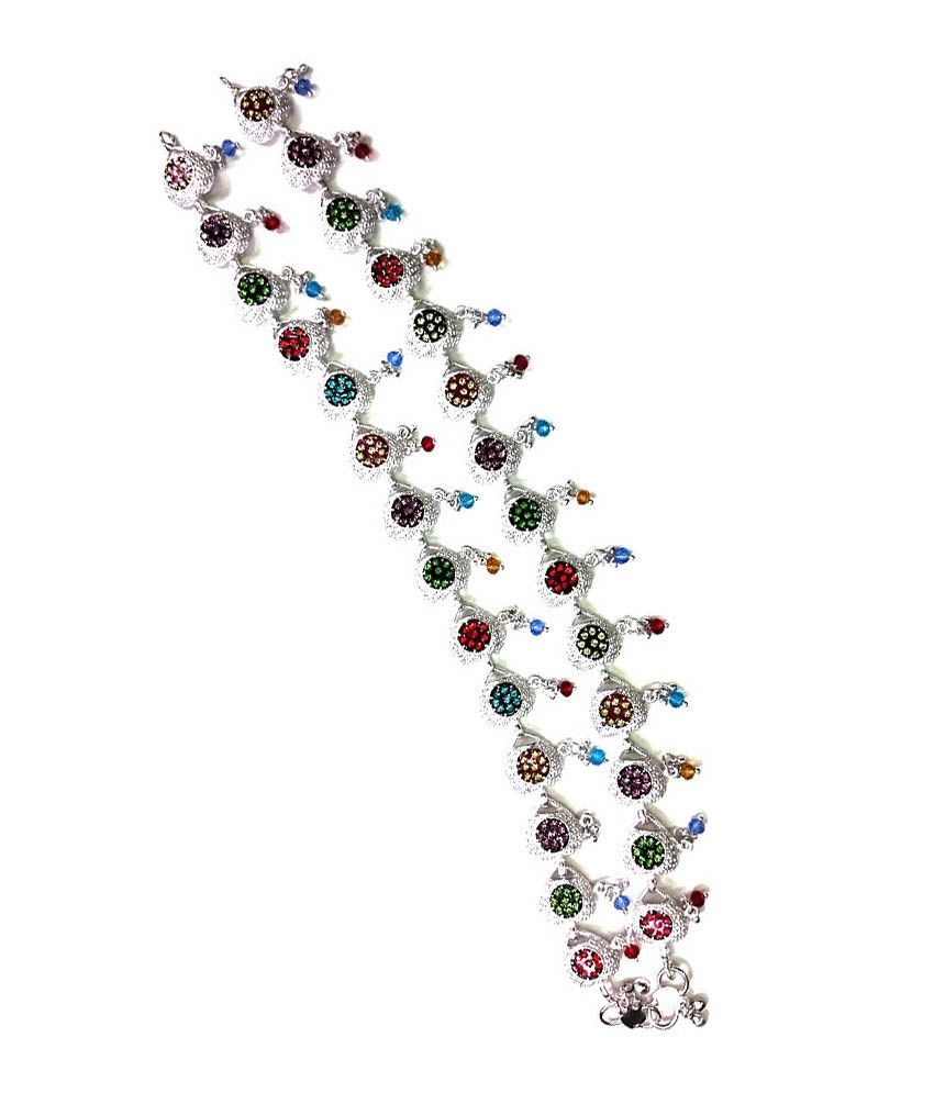 silver payal on amazon