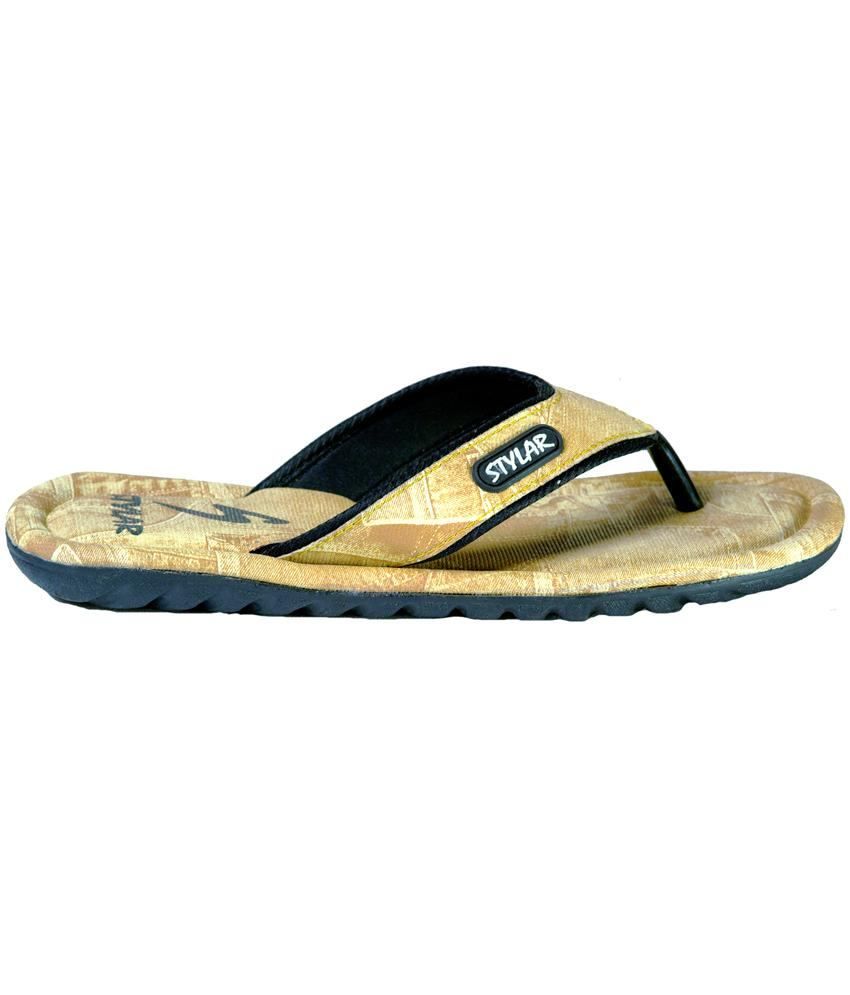 tan flip flops mens