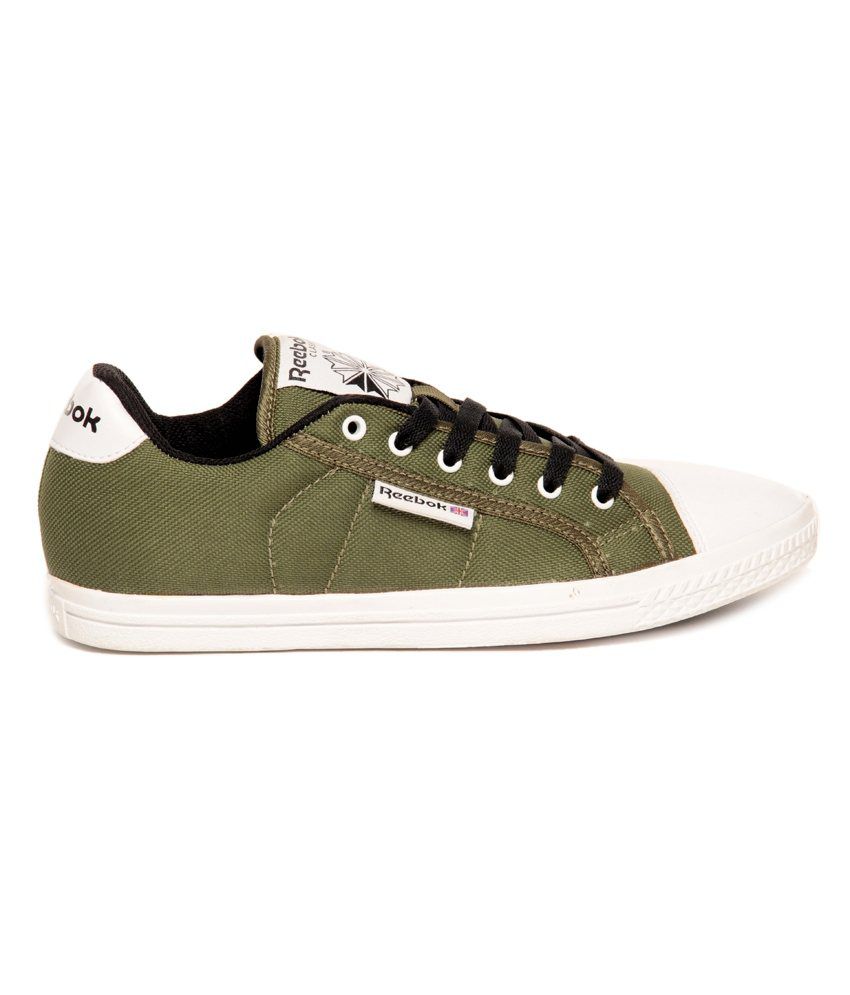 Reebok Green Canvas Shoes - Buy Reebok Green Canvas Shoes Online at ...