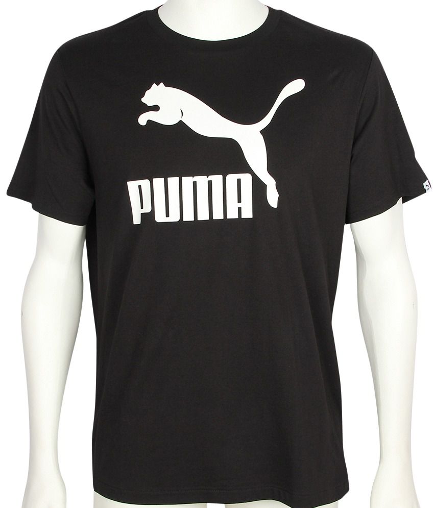 Puma Black Cotton T-Shirt - Buy Puma Black Cotton T-Shirt Online at Low Price - Snapdeal.com