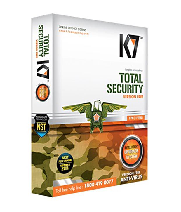 K7 Total Security Version free ( 1 PC/ 1 Year) CD