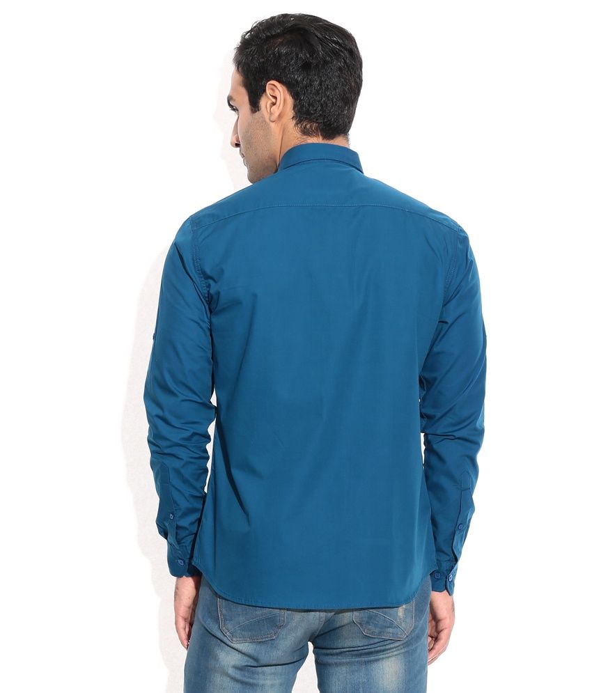 john players blue shirt
