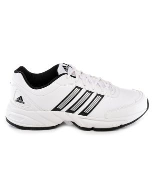 white adidas sports shoes