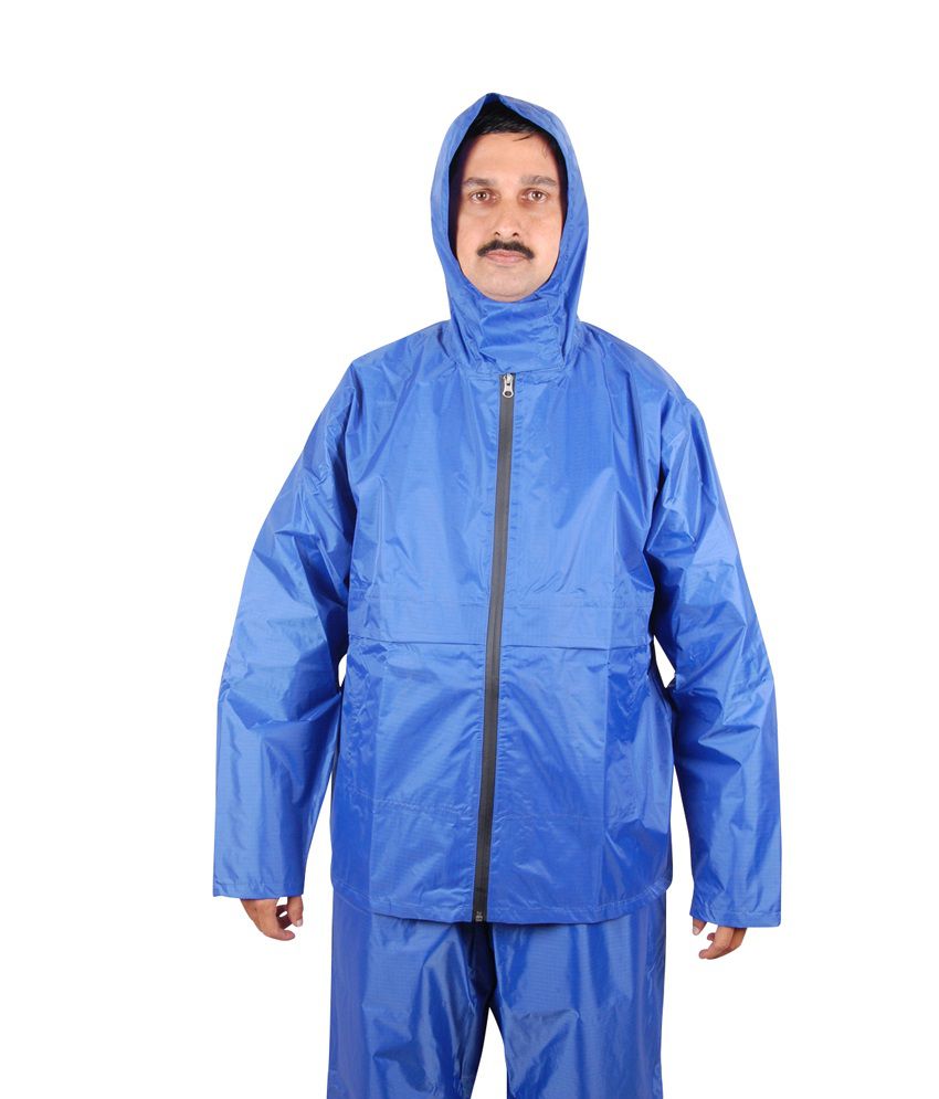 Asvina Rainwear Blue Nylon One Fold Raincoat For Men - Buy Asvina ...