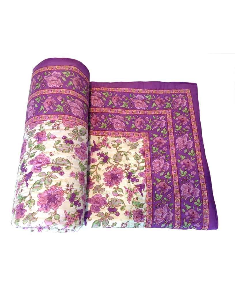 Fab Rajasthan Multicolor Cotton Floral Quilt Buy Fab Rajasthan