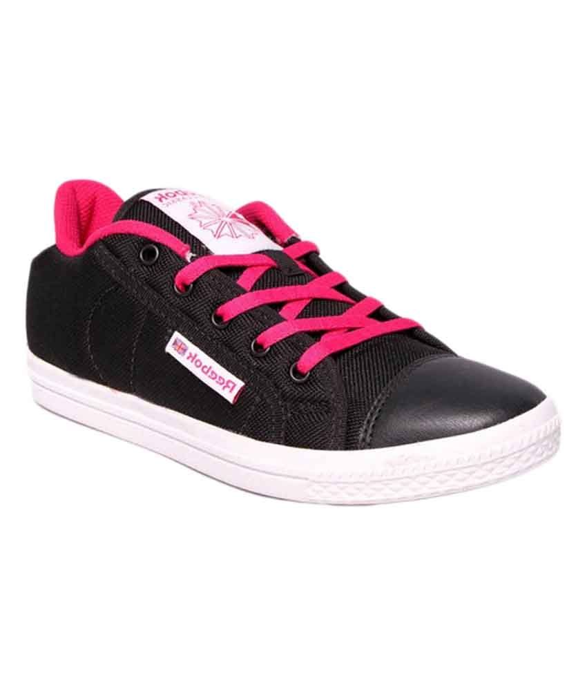 reebok black and pink