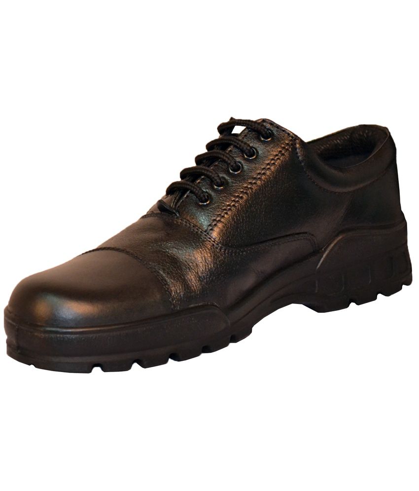 Tsf Black Leather Formal Shoes Price in 
