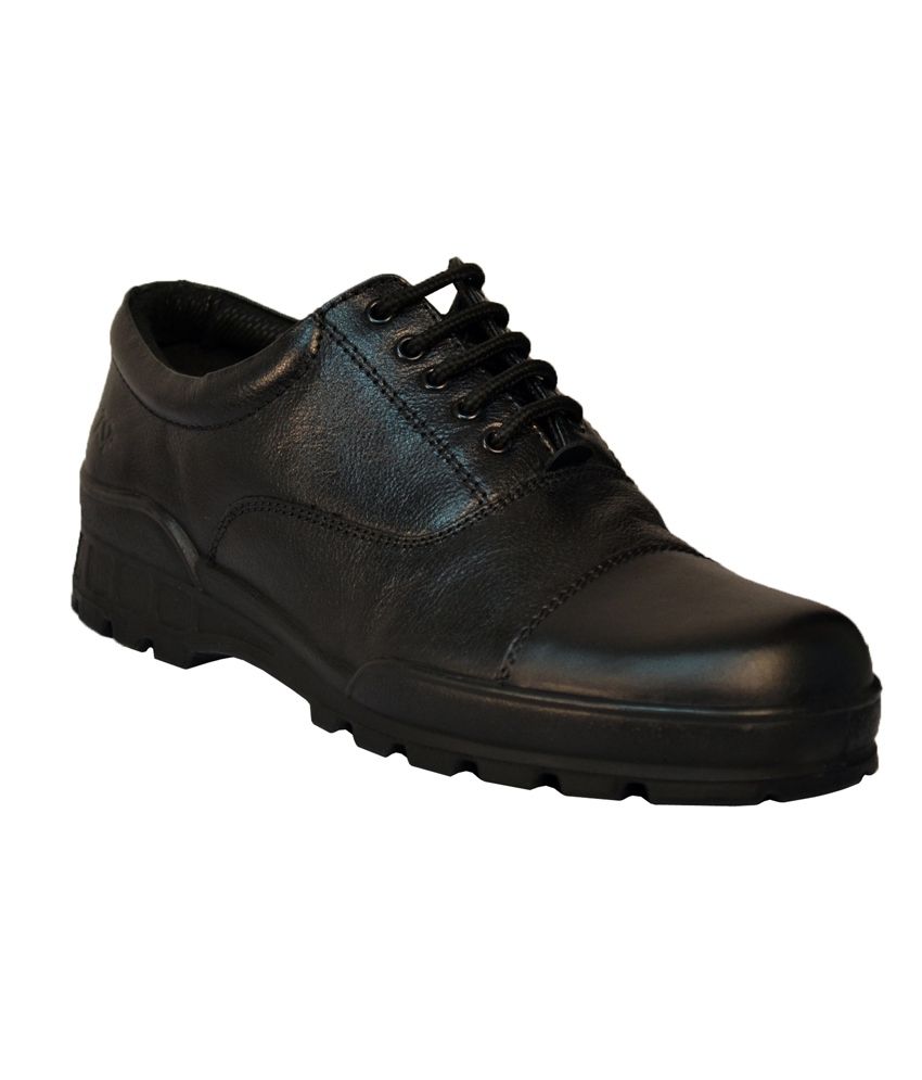 Tsf Black Leather Formal Shoes Price in India- Buy Tsf ...