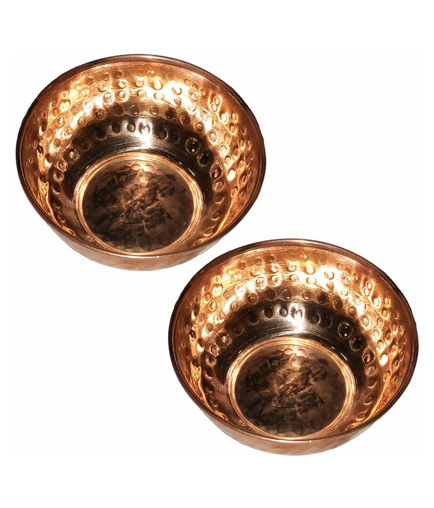     			Prisha India Craft Copper Serving Bowl - Set Of 2